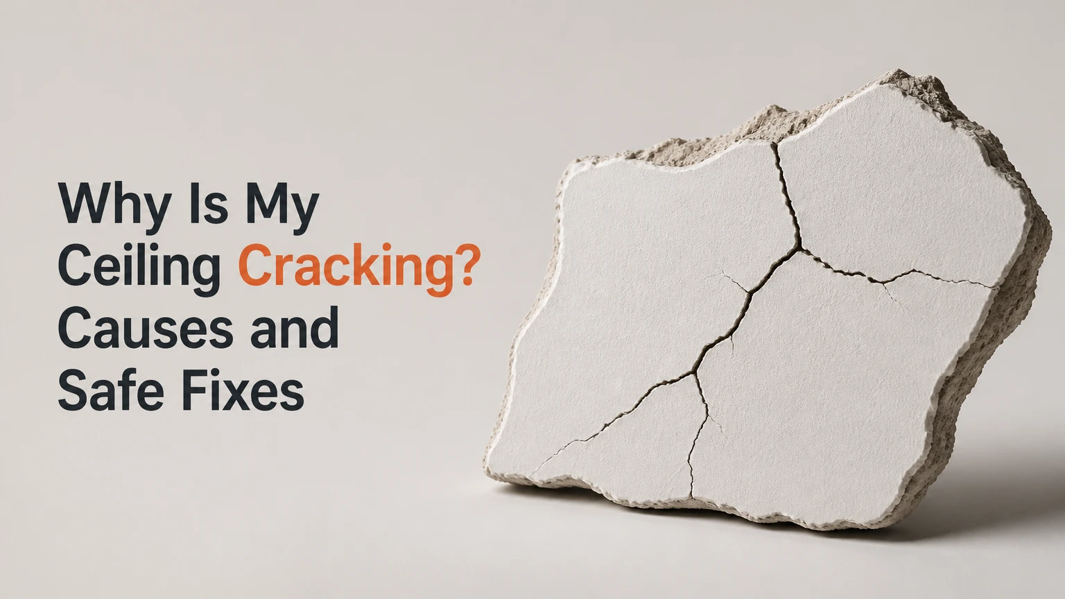 Why Is My Ceiling Cracking? Causes and Safe Fixes