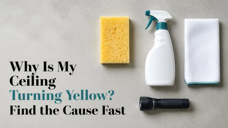 why is my ceiling turning yellow