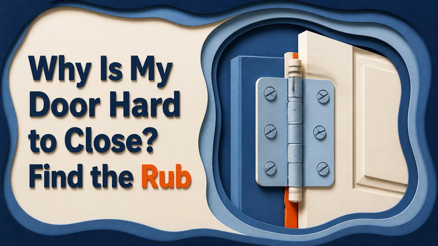 why is my door hard to close