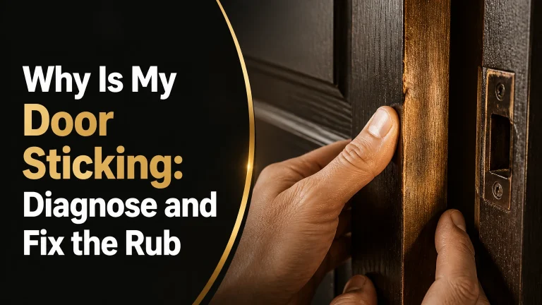 why is my door sticking