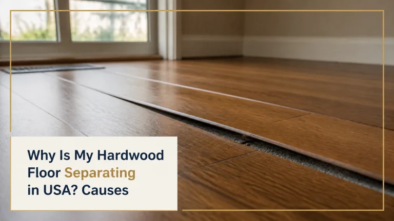 why is my hardwood floor separating in usa