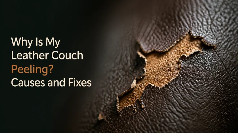 why is my leather couch peeling