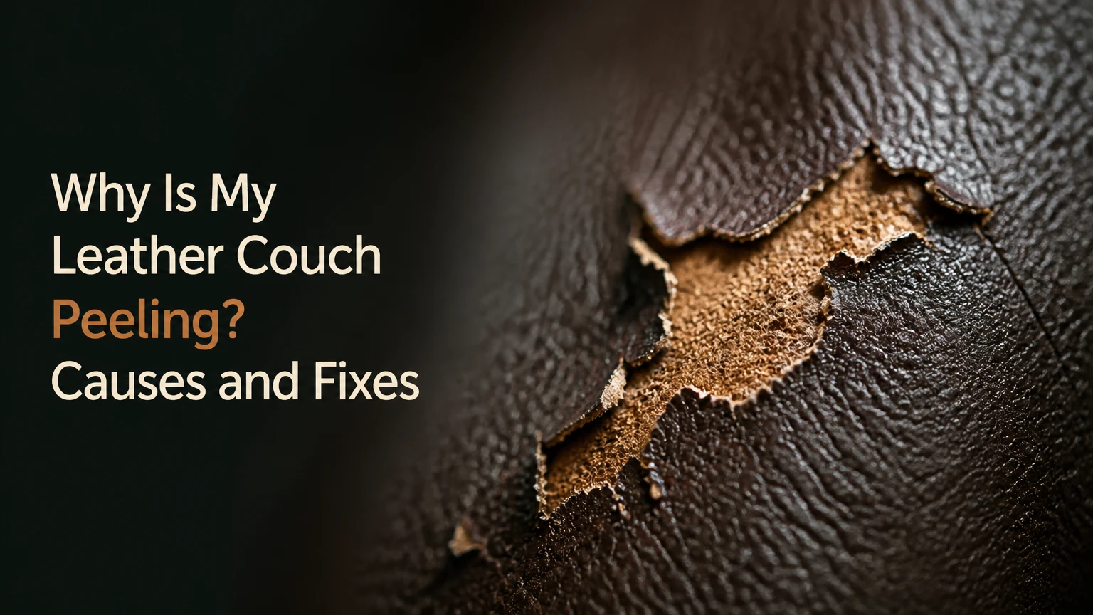 why is my leather couch peeling