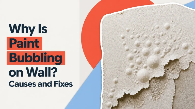 why is paint bubbling on wall