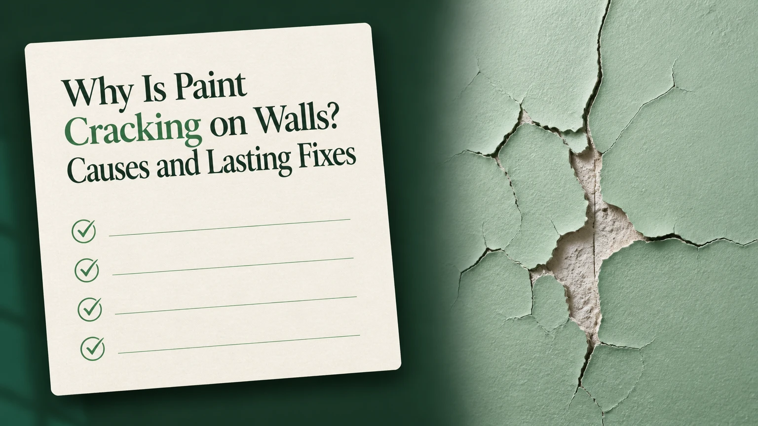 why is paint cracking on walls