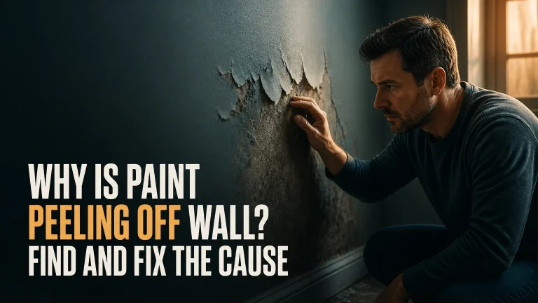why is paint peeling off wall