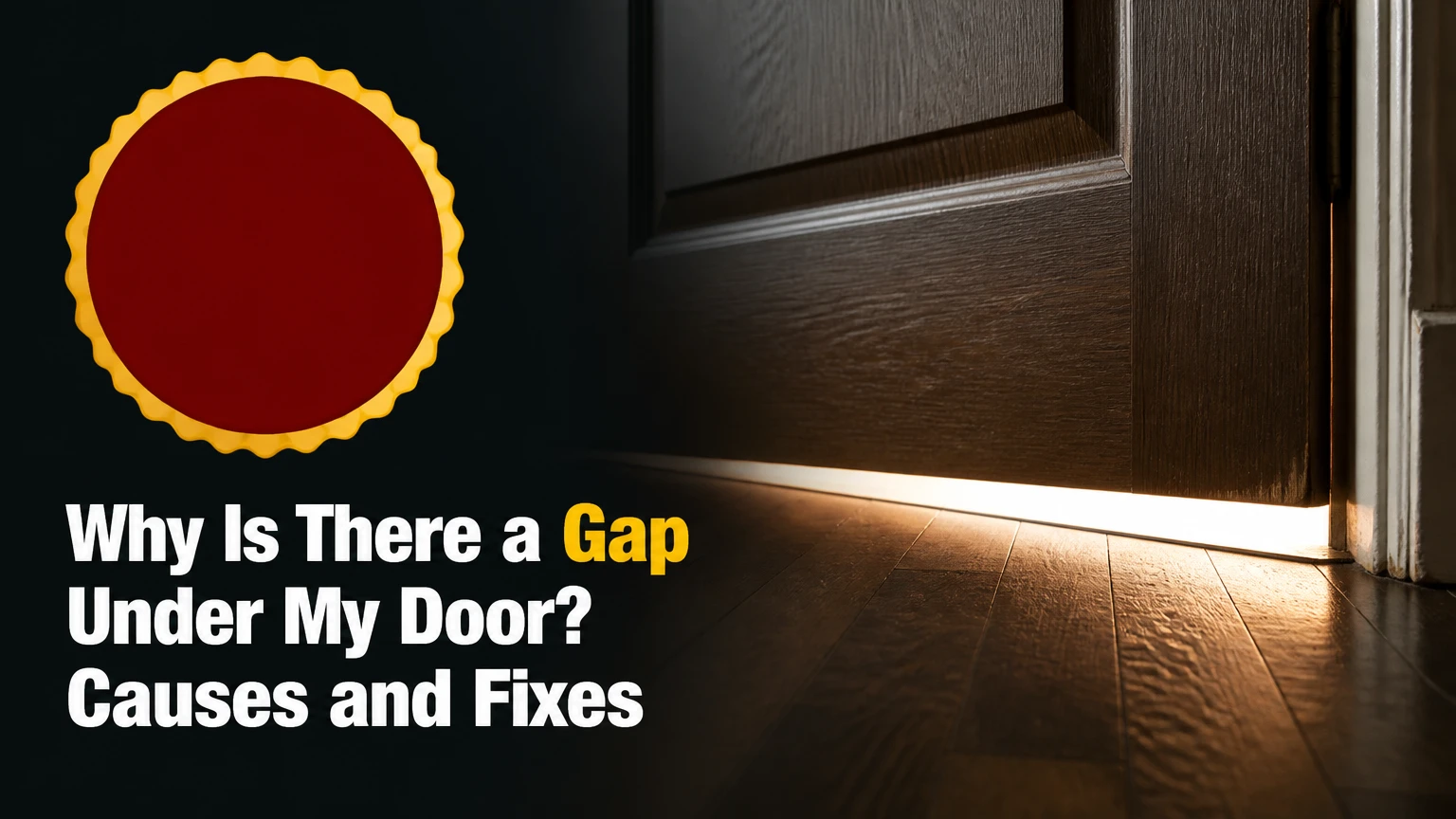 why is there a gap under my door