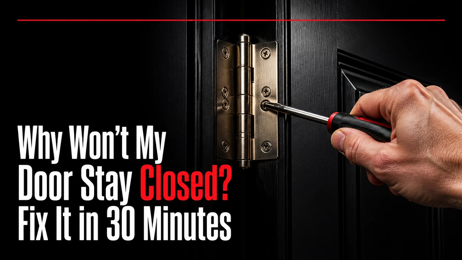 why wont my door stay closed